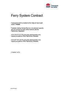 sydney ferry System Contract 2019 cover thumbnail