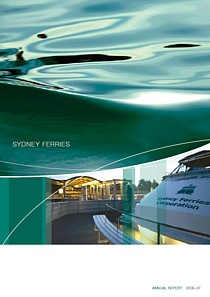 sydney ferries annual report 2007 cover thumbnail